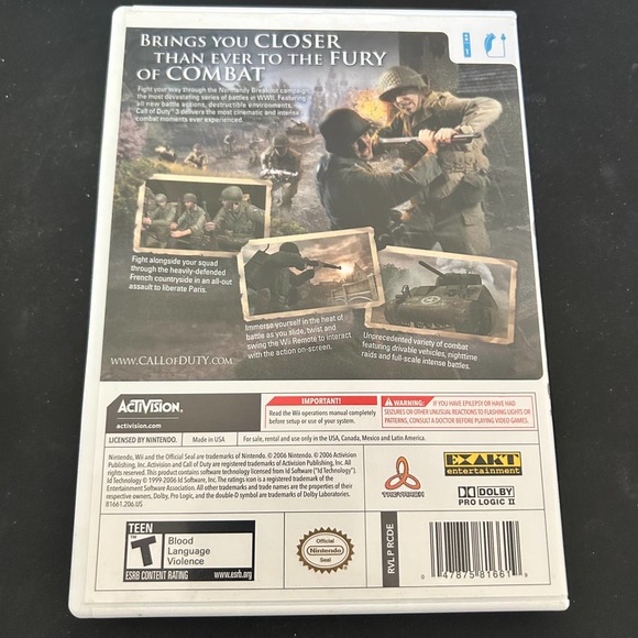 CALL OF DUTY 3 FOR WII - Picture 2 of 5